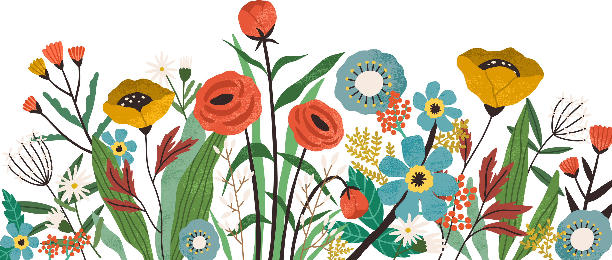 Flower Garden Illustration